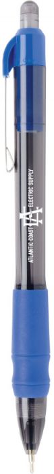 ACES- Retractable Pen Black/Blue with Blue Ink 