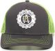 ACES - Charcoal/Neon Yellow Snapback Hat